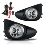 Winjet 2012-2014 Toyota Yaris 3/5Dr Fog Lights - (Clear) -(Wiring Kit Included); 2012-2014