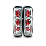 Winjet 1986-1997 Nissan Hardbody Altezza Tail Light - Chrome / Clear; 1986-1997