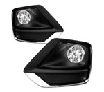 Winjet 2017-2018 Chevy Trax Fog Light - Clear (Wiring Kit Included); 2017-2018