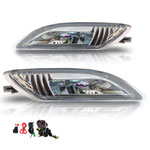 Winjet 2006-2010 Toyota Sienna Led Fog Light - Clear (Wiring Kit Included); 2006-2010