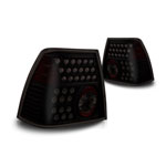 Winjet 1999-2005 Volkswagen Jetta Led Tail Light - Black/Smoke; 1999-2005