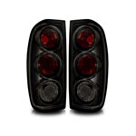 Winjet 1998-2004 Nissan Frontier Altezza Tail Light - Black / Smoke; 1998-2004