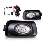 Winjet 2003-2005 Acura Tsx Fog Lights - (Wiring Kit Included) - (Clear); 2003-2005