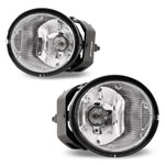 Winjet 2001-2004 Nissan Frontier Oe/Replacement Fog Light - Clear (Wiring Kit Included); 2001-2004