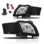 Winjet 2010-2012 Kia Forte 4Dr Fog Lights - (Clear) - (Wiring Kit Included); 2010-2012