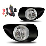 Winjet 2006-2008 Toyota Yaris 3 Dr Oe/Replacement Fog Light - Clear (Wiring Kit Included); 2006-2008