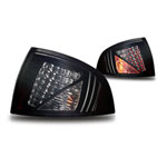 Winjet 2000-2003 Nissan Sentra Led Tail Lights - Black / Smoke; 2000-2003