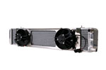 AFCO Supercharger Heat Exchanger with Fans for Ford Mustang Cobra in Satin; 2003-2004