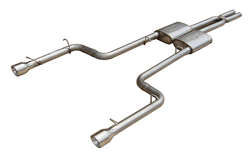 Pypes Exhaust SMC10S | Pypes Charger V8 5.7L Cat-back System w/ StreetPro Mufflers - 409 Stainless; 2005-2010