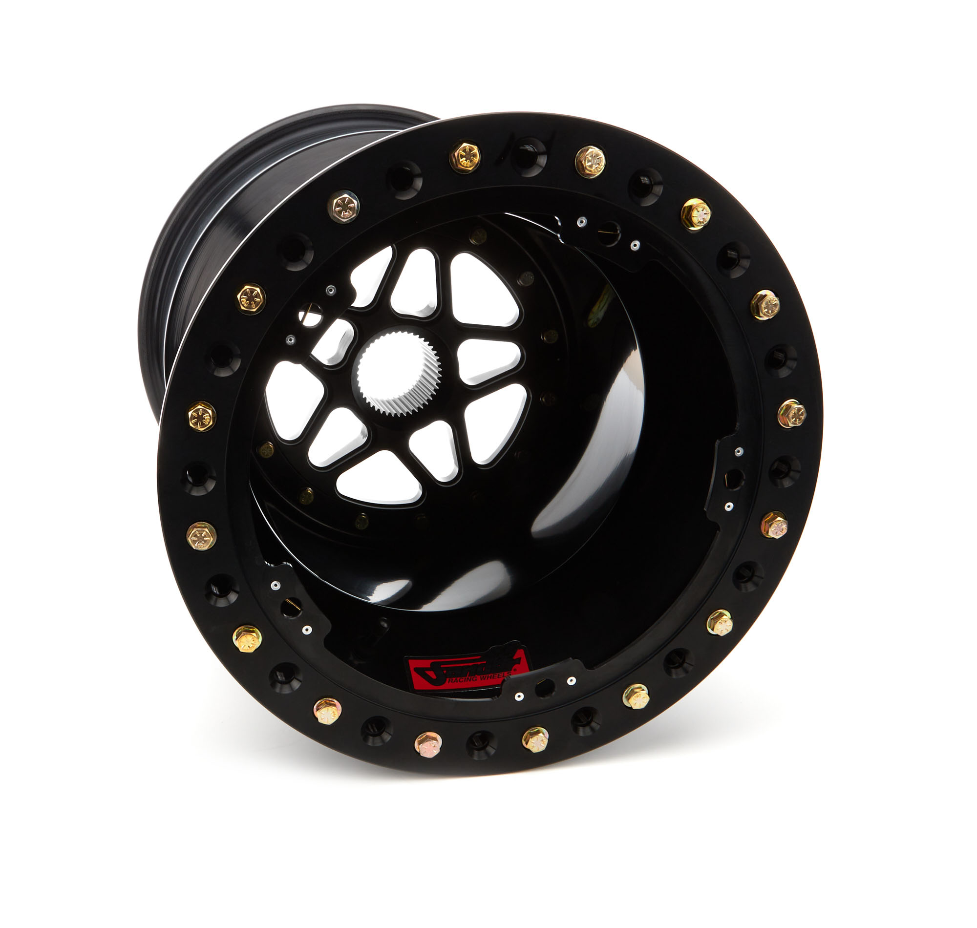 Sander Engineering s15186so2b | SANDER ENGINEERING Sprint Wheel 15x18 6in BS Outside Lock Black