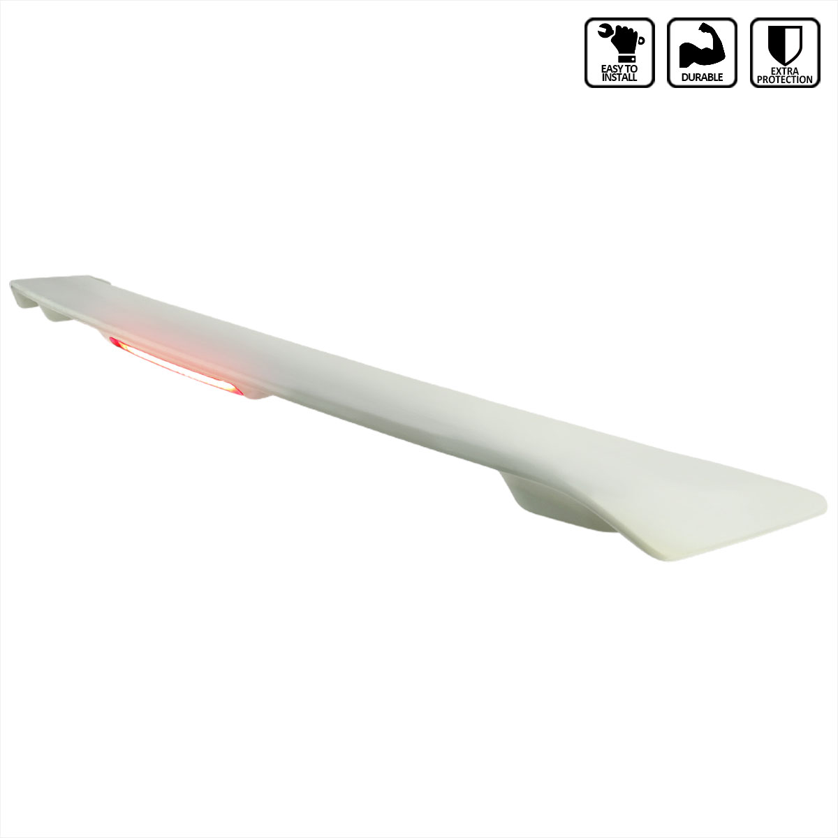 Spec-D Tuning spl-cor03absled-hd | SPEC-D Tuning Toyota Corolla Abs Spoiler With Led; 2003-2008