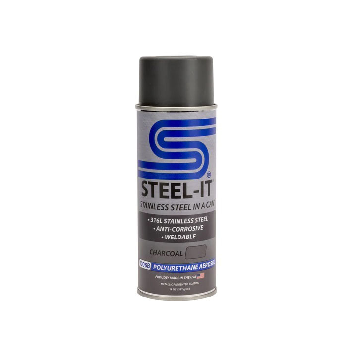 Steel-It stl1006b | STEEL-IT Charcoal Polyurethane 14 Ounce Can