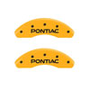 MGP 18025SPG6YL | 4 Caliper Covers Engraved Front Pontiac Rear G6 Yellow Finish Black Char 2007 Pontiac G5; 2007-2009 Alternate Image 3