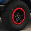 Ford Racing m-1021k-blr | 2021+ Ford Bronco Functional Bead Lock Ring Kit - Red; 2021-2022 Alternate Image 1