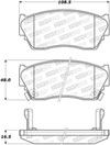 Stoptech 308.05100 | StopTech Street Brake Pads Nissan NX, Front; 1991-1993 Alternate Image 1