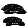 MGP 55001SHEMBK | 4 Caliper Covers Engraved Front & Rear Hemi Black finish silver ch; 2012-2012 Alternate Image 7