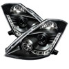 SPYDER 5032225 | Spyder Nissan 350Z ( HID Version ) DRL LED Projector Headlights - Black - (PRO-YD-N350Z02-HID-DRL-BK); 2003-2005 Alternate Image 2