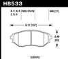 Hawk Performance HB533B.668 | Hawk 2006-2007 Subaru B9 Tribeca Limited HPS 5.0 Front Brake Pads; 2006-2007 Alternate Image 2