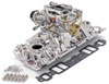 Edelbrock 2021 | Manifold And Carb Kit Performer Eps Small Block Chevrolet 1957-1986 Natural Finish Alternate Image 1