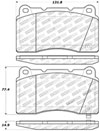 Stoptech 309.10010 | StopTech Sport Brake Pads Cadillac CTS Vsport Performance Brks (J56), Front; 2015-2016 Alternate Image 2