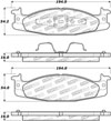 Stoptech 305.06320 | StopTech Street Select Brake Pads Ford E-150 Club Wagon, Front; 2003-2003 Alternate Image 1