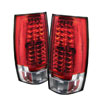 SPYDER 5002150 | Spyder Suburban / Tahoe / Gmc Yukon / Denali Led Tail Lights - Red Clear - (ALT-YD-CSUB07-LED-RC); 2007-2014 Alternate Image 1