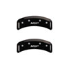 MGP 38011SMGPBK | MGP 4 Caliper Covers Engraved Front & Rear MGP Black finish silver ch; 2006-2008 Alternate Image 2