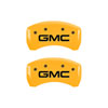 MGP 34209SGMCYL | 4 Caliper Covers Engraved Front & Rear GMC Yellow finish black ch; 2015-2020 Alternate Image 3