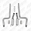 MBRP s7270al | 05-09 Ford Mustang GT 4.6L Dual Split Rear Race Version AL/ 3in Cat Back Exhaust System; 2005-2009 Alternate Image 1