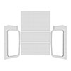 DEI 50602 | 04-06 Jeep Wrangler LJ Unliminted Headliner Complete Kit - White; 2004-2006 Alternate Image 1