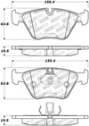 Stoptech 308.09460 | StopTech Street Brake Pads BMW X3, Front; 2004-2010 Alternate Image 1