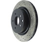 Stoptech 128.42079L | StopTech Nissan 350Z Sport Cross Drilled Brake Rotor, Rear Left; 2003-2008 Alternate Image 2