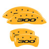 MGP 32009SMGPYL | MGP 4 Caliper Covers Engraved Front & Rear MGP Yellow Finish Black Char 2008 Chrysler Aspen; 2007-2009 Alternate Image 2