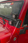 Rugged Ridge 11232.36 | 97-06 Jeep Wrangler TJ Textured Black Dual A-Pillar Light Mount; 1997-2006 Alternate Image 5