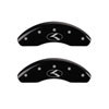 MGP 21190FCRKBK | 2 Caliper Covers Engraved Front Circle K/Kia Black Finish Silver Char 2018 Kia Rio; 2018-2018 Alternate Image 1