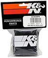 K&N Engineering 228044pk | K&N Universal Precharger Round Straight Air Filter Wrap Black 5in ID x 7in Height Alternate Image 3