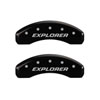 MGP 10041SEXPBK | 4 Caliper Covers Engraved Front & Rear Explorer/2011 Black Finish Silver Char 2010 Ford Explorer; 2010-2010 Alternate Image 6