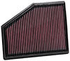 K&N Engineering 333079 | K&N 15-18 BMW 740I L4-3.0L F/I Replacement Drop In Air Filter; 2015-2018 Alternate Image 2