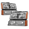 SPYDER 5064912 | xTune Chevrolet Silverado 1500/2500/3500 / Chevrolet Silverado 1500HD / Chevrolet Silverado 2500HD Crystal Headlights W/ Bumper Lights - Chrome; 2003-2007 Alternate Image 2