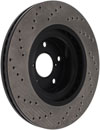 Stoptech 128.47021L | StopTech Subaru Outback Sport Cross Drilled Brake Rotor, Front Left; 2005-2014 Alternate Image 8