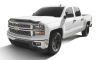 AVS 753062 | 14-15 Chevy Silverado 1500 Aeroskin Low Profile Hood Shield w/ Lights - Black; 2014-2015 Alternate Image 1