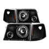 SPYDER 9029387 | Xtune Ford Ranger 93-97 Projector Headlights w/ Corner Lights Black PRO-JH-FR93-SET-BK; 1993-1997 Alternate Image 1