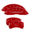 MGP 12001SCHRRD | 4 Caliper Covers Engraved Front Charger Engraved Rear RT Red finish silver ch; 2009-2010 Alternate Image 7