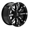 RBP 94r-1790-83-12bp | 94R 17x9.0 6x139.7 BP / 4.5 BS -12mm Offset 108mm CB (Hub Centric) Black w/Chrome Inserts Wheel Alternate Image 3