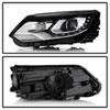 SPYDER 9948527 | Spyder VW Tiguan 12-17 LED/DRL Projector Headlights Chrome PRO-JH-VWT12-LED-C; 2012-2017 Alternate Image 2