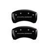 MGP 10229SXPLBK | 4 Caliper Covers Engraved Front & Rear Explorer Black finish silver ch; 2019-2019 Alternate Image 2