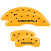 MGP 34001SDNLYL | 4 Caliper Covers Engraved Front & Rear Denali Yellow finish black ch; 2011-2016 Alternate Image 7