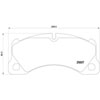 Hella 355015801 | 2012+ Porsche Cayenne 958 Front Brake Pad Set; 2012-2020 Alternate Image 5