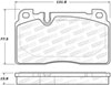 Stoptech 308.16630 | StopTech Street Brake Pads Porsche Macan Base 345mm Front Disc, Front; 2015-2016 Alternate Image 1