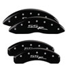 MGP 14030SSSRBK | 4 Caliper Covers Engraved Front & Rear SSR Black finish silver ch; 2006-2006 Alternate Image 7